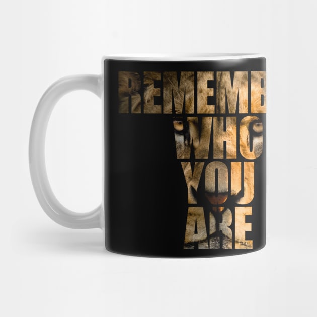 remember who you are lion king text mask by Typography Dose